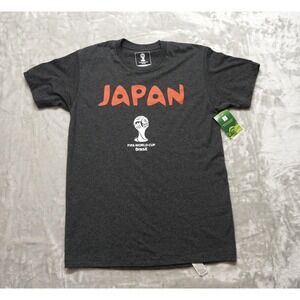 AUTHENTIC Japan FIFA World Cup Brasil 2014 Fan T-Shirt Gray Size Small W/ Tag